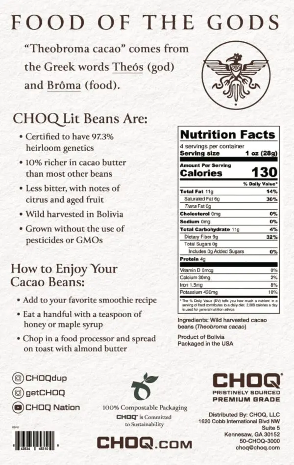 CHOQ Lit Cacao Beans - Image 2