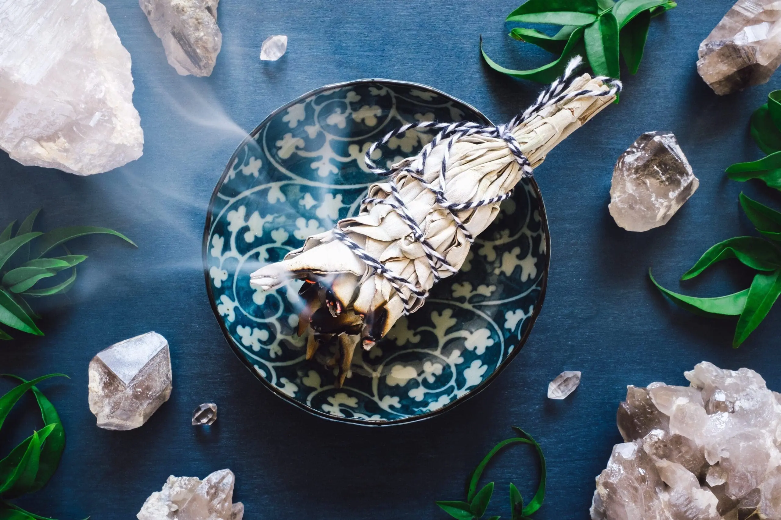 Burning White Sage Smudge for Protection Burning White Sage Smudge for Protection