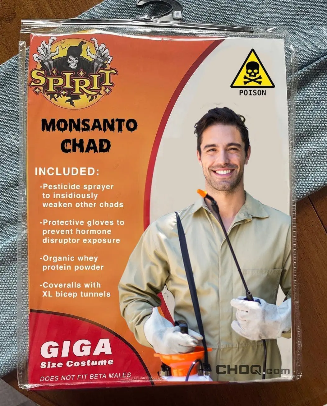 Spirit Halloween Meme Monsanto Chad CHOQ