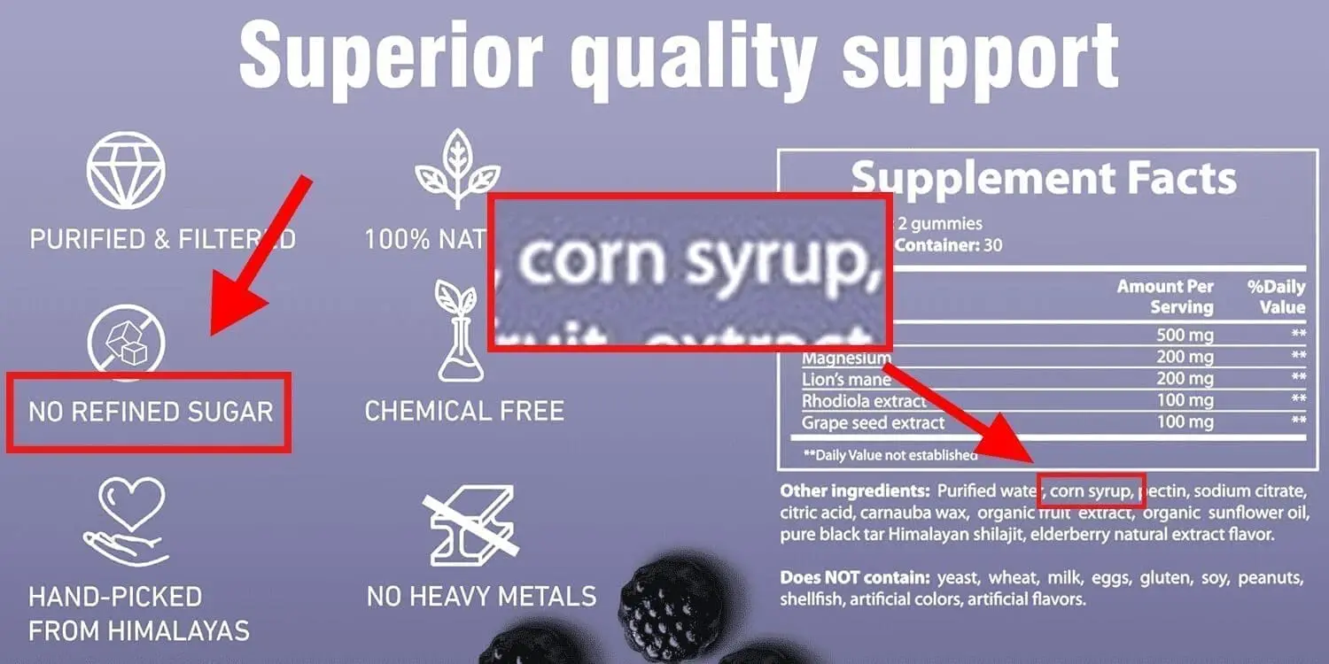 No sugar corn syrup No sugar corn syrup