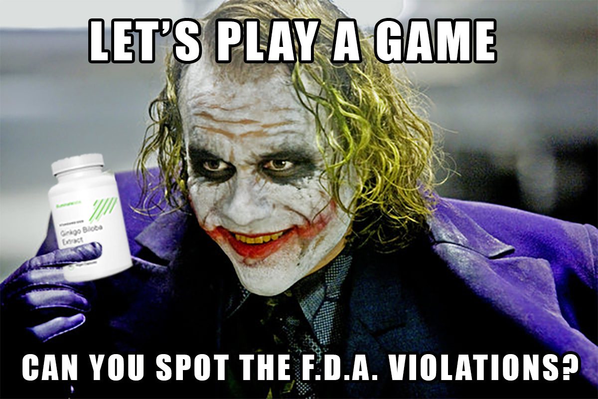 Joker Meme About FDA Violations